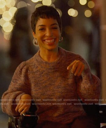 Maribel’s marled sweater on The L Word Generation Q