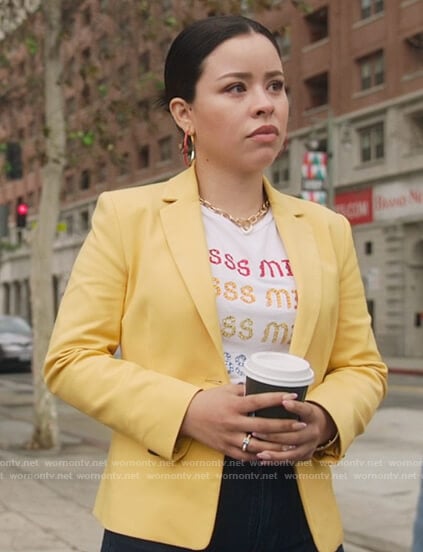 Mariana’s Yasss Mija tee on Good Trouble