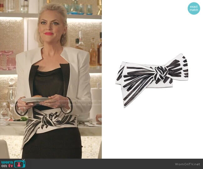 Moschino Bow Belt worn by Alexis Carrington (Elaine Hendrix) on Dynasty