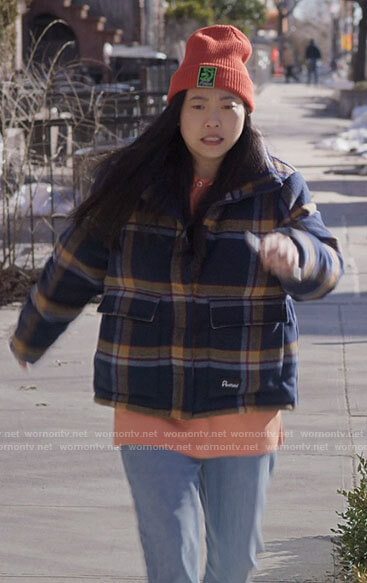 Nora’s plaid jacket on Awkwafina is Nora From Queens