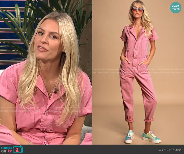 Pistola Grover Jumpsuit worn by Morgan Stewart on E! News