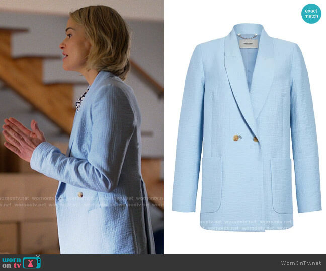 Rachel Comey Amboy Foam Double-Breasted Blazer worn by Alice Pieszecki (Leisha Hailey) on The L Word Generation Q