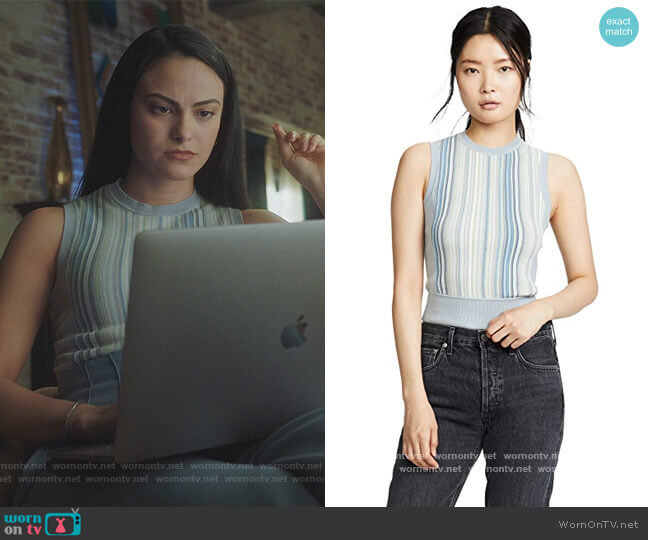 Rag and Bone Lisse Tank worn by Veronica Lodge (Camila Mendes) on Riverdale