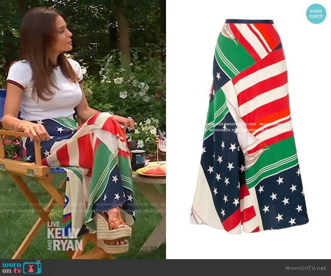 Ralph Lauren Silk Printed Midaxi Skirt