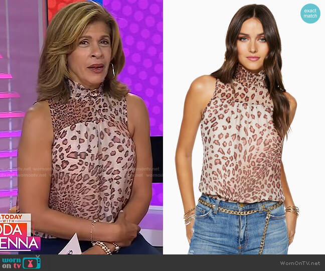 Ramy Brook Joyce High Neck Tank Top worn by Hoda Kotb on Today