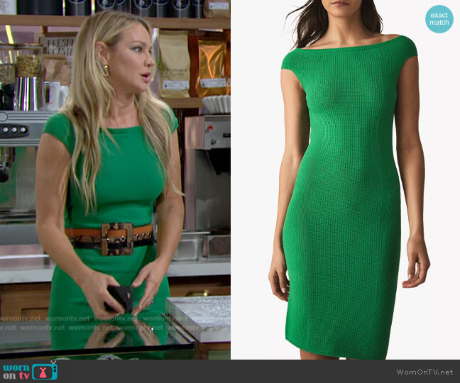Reiss Pippa Dress worn by Sharon Newman (Sharon Case) on The Young and the Restless