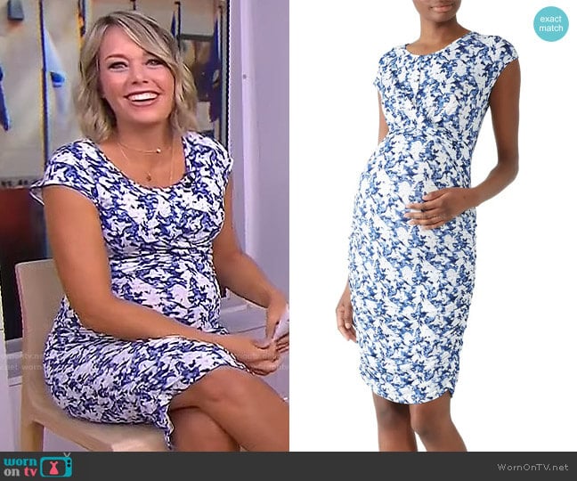 Ripe Heidi Cross Your Heart Maternity Dress worn by Dylan Dreyer on Today