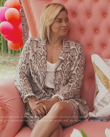 Robyn’s snake skin print blazer on The Real Housewives of Potomac