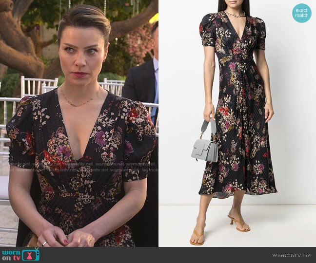 Saloni Floral Print Flared Dress worn by Chloe Decker (Lauren German) on Lucifer