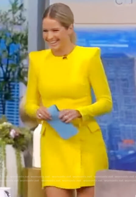 Sara’s yellow mini dress on The View