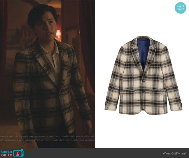 Scotch & Soda Plaid Blazer worn by Jughead Jones (Cole Sprouse) on Riverdale