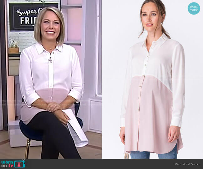 Seraphine Colour Block Maternity Tunic worn by Dylan Dreyer on Today