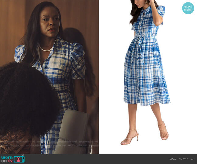 Shoshanna Darla Dress worn by Leah Franklin-Dupont (Nadine Ellis) on Our Kind of People