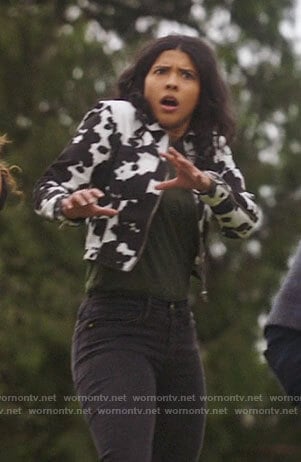 Spooner’s cow jacket on Legends of Tomorrow