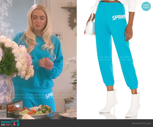 Sprwmn Small Logo Sweatpant worn by Erika Jayne on The Real Housewives of Beverly Hills