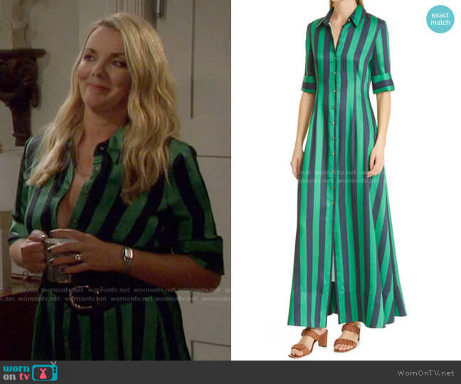 Staud Joan Cabana Stripe Maxi Dress