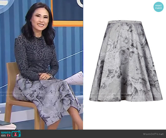 Ted Baker Caju Skirt worn by Vicky Nguyen on Today