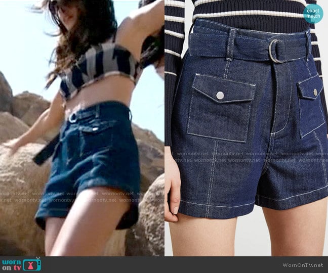 Ted Baker Shortan Belted Denim Shorts