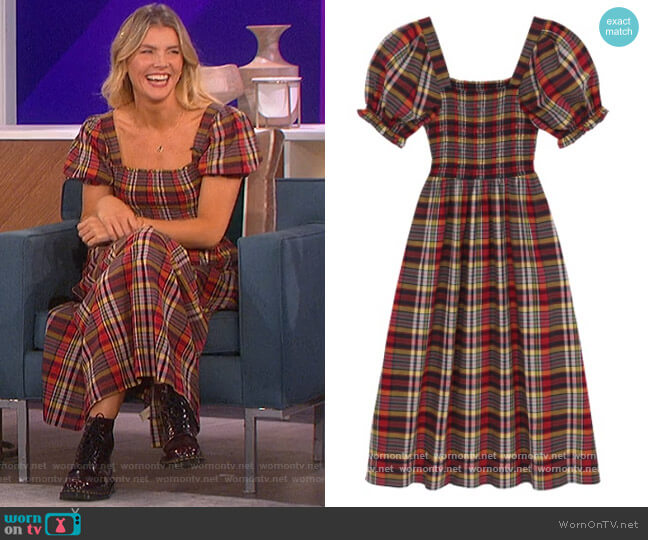 The Great The Savanna Dress worn by Amanda Kloots on The Talk