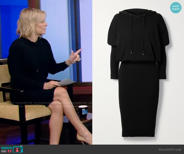 Tom Ford Hooded Ribbed Cashmere-Blend Dress