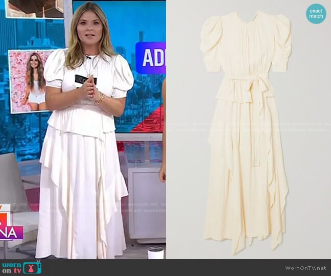 Ulla Johnson Lisbet Dress worn by Jenna Bush Hager on Today