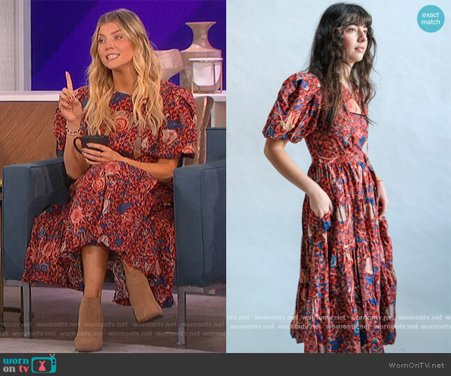 Ulla Johnson Agathe Dress worn by Amanda Kloots on The Talk
