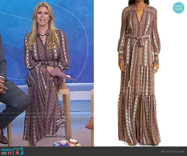 Veronica Beard Maidens Maxi Dress worn by Jill Martin on Today