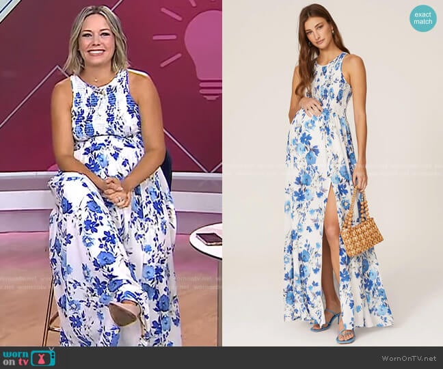 Yumi Kim Maternity Whitney Maxi Dress worn by Dylan Dreyer on Today