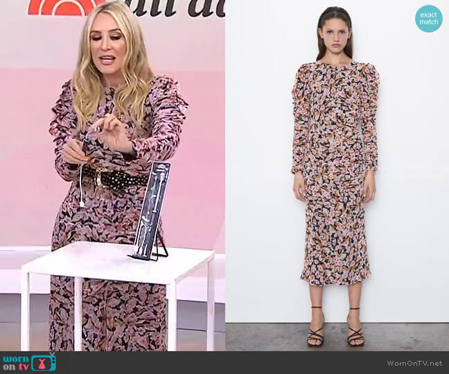 Zara Floral Print Dress worn by Chassie Post on Today