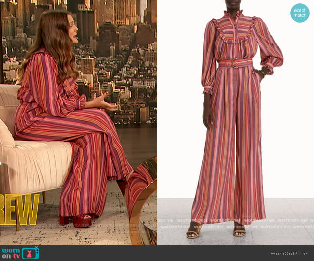 Zimmermann Billow Blouse worn by Drew Barrymore on The Drew Barrymore Show