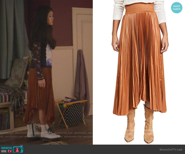 A.L.C. Demi Skirt worn by Claudia Kishi (Momona Tamada) on The Baby-Sitters Club