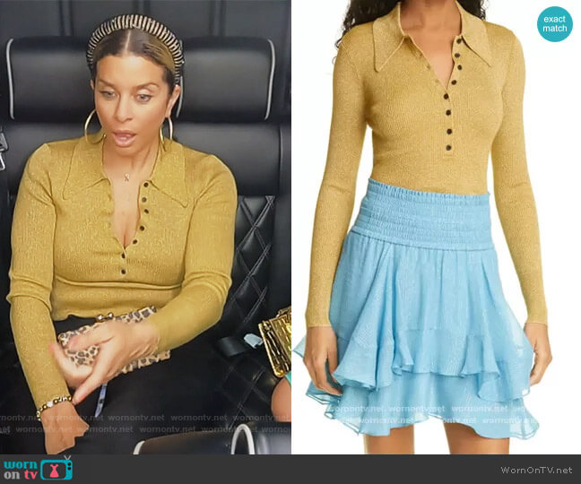A.L.C. Lance Top worn by Robyn Dixon on The Real Housewives of Potomac
