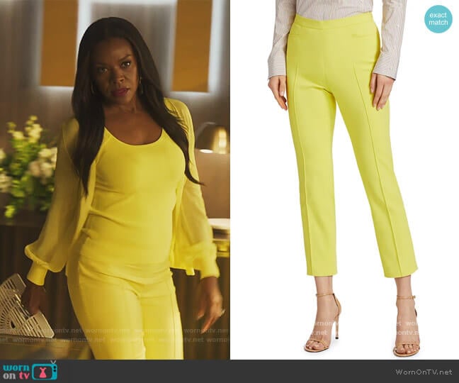 Akris Punto Franca Ankle Pants worn by Leah Franklin-Dupont (Nadine Ellis) on Our Kind of People
