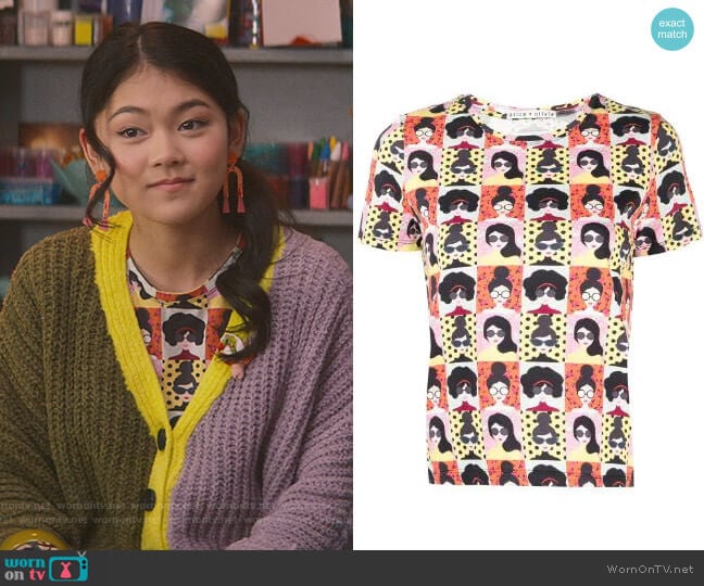 Urban Outfitters Ashlyn Batwing Cropped Cardigan worn by Claudia Kishi (Momona Tamada) on The Baby-Sitters Club