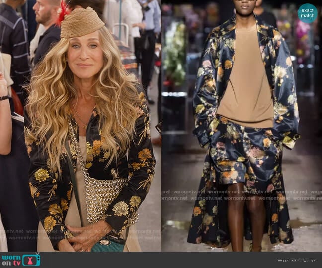 Dries van Noten SS/17 Collection Altered Jacket worn by Carrie Bradshaw (Sarah Jessica Parker) on And Just Like That