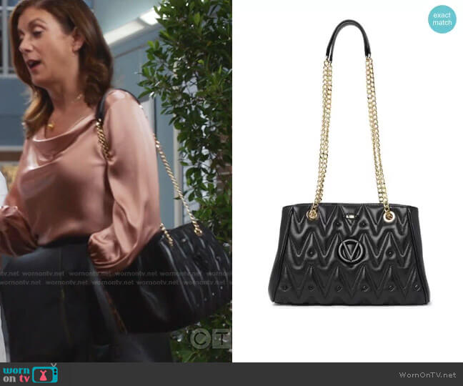 Valentino by Mario Valentino Angelina Quilted Leather Shoulder Bag
