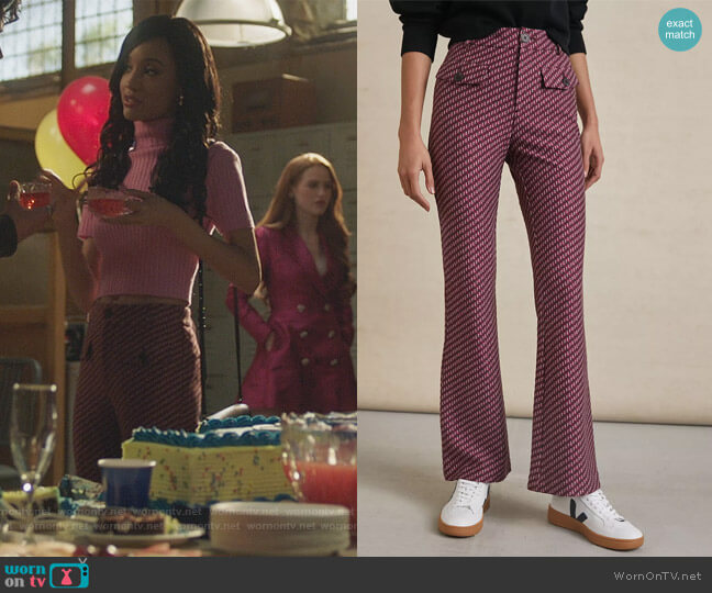 Anthropologie The Essential Slim Flared Pants worn by Tabitha Tate (Erinn Westbrook) on Riverdale