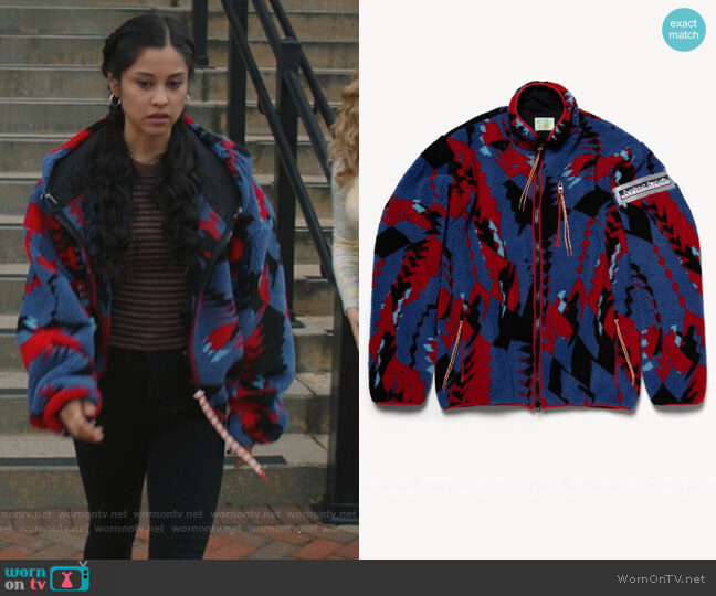 Aries Fleece Zip Through worn by Yolanda Montez (Yvette Monreal) on Stargirl