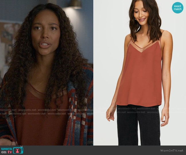 Babaton Galen Camisole worn by Cassie Dewell (Kylie Bunbury) on Big Sky