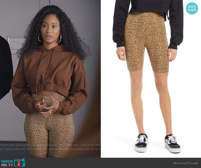 BP. High Waist Bike Shorts worn by Lauren Rice (Pepi Sonuga) on Queens