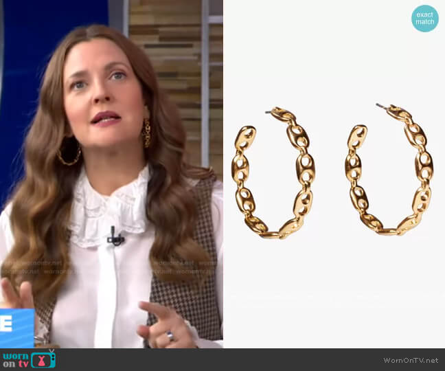 Lizzie Fortunato Chain Link Hoop Earrings