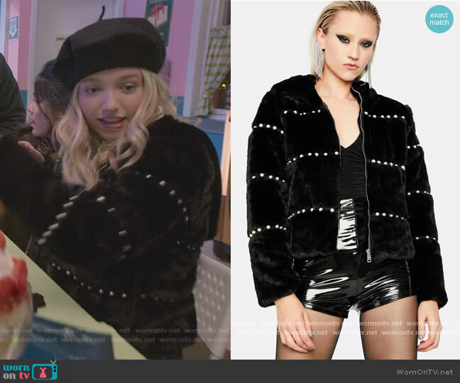 Dolls Kill Admired Bliss Pearl Hooded Jacket worn by Stacey McGill (Shay Rudolph) on The Baby-Sitters Club