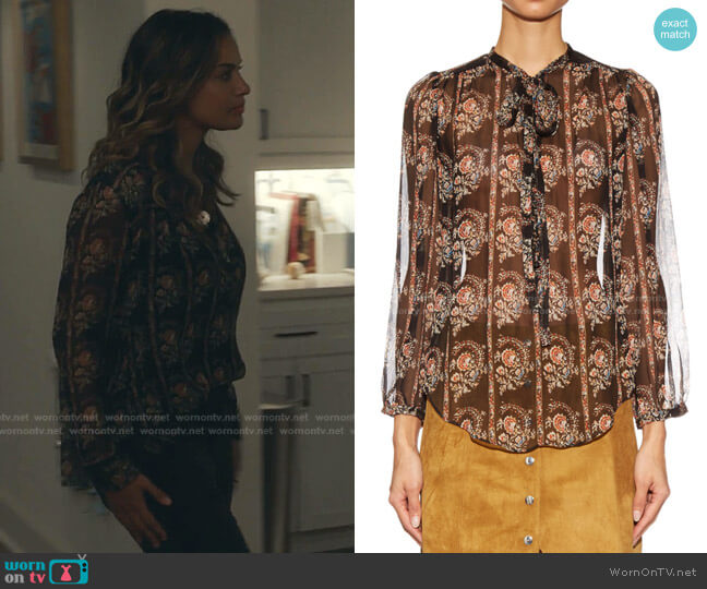 Etoile Isabel Marant Siandra Printed Blouse