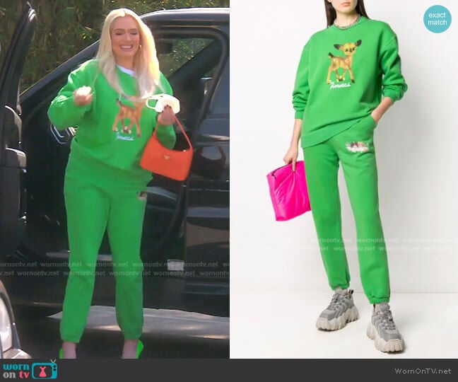 Fiorucci Woodland Angels-Patch Joggers worn by Erika Jayne on The Real Housewives of Beverly Hills