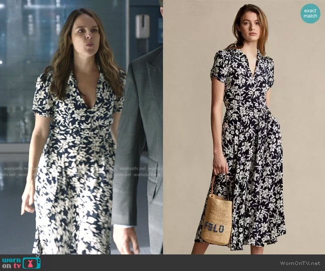 Polo Ralph Lauren Floral A-Line Dress worn by Isabella Colón (Yara Martinez) on Bull