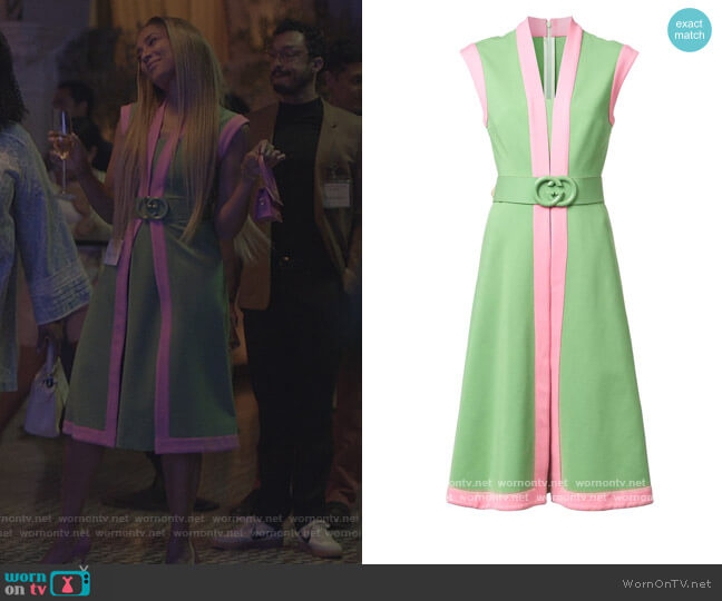 Gucci Belted Dress worn by Tiffany DuBois (Amanda Seales) on Insecure