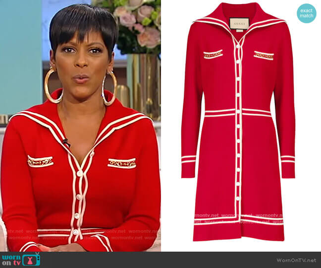 Gucci Wool Mini Dress worn by Tamron Hall on Tamron Hall Show