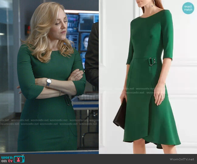 Roland Mouret Healey Dress worn by Marissa Morgan (Geneva Carr) on Bull