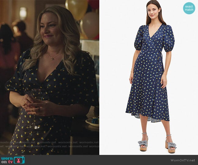 Kate Spade Dainty Bloom Wrap Dress worn by Alice Cooper (Mädchen Amick) on Riverdale