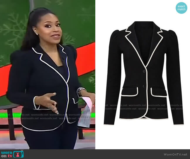 Lauren Ralph Lauren Puff Sleeve Blazer worn by Sheinelle Jones on Today
